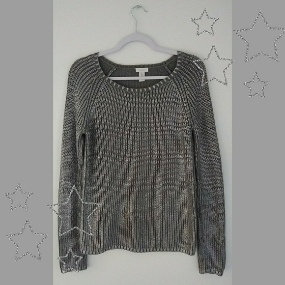 RARE Vintage Chico's Silver Sweater - Picture 3 of 3